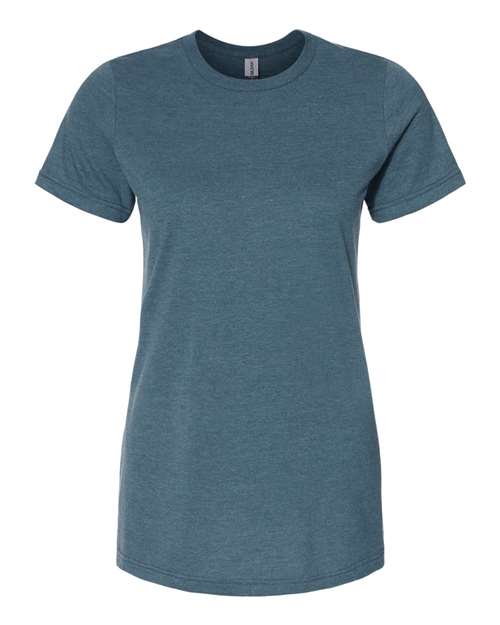 Load image into Gallery viewer, The Gildan - Softstyle® Women&#39;s CVC T-Shirt, by Gildan, is a plain teal short-sleeve shirt made from soft ring-spun cotton with a round neckline, showcased on a white background.
