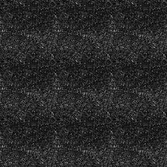 A close-up of black and white static noise on a screen, mimicking the grainy texture of EconoGlitter Vinyl by Quick Transfers, with small dots scattered randomly across the surface, similar to a TV or monitor displaying no signal.