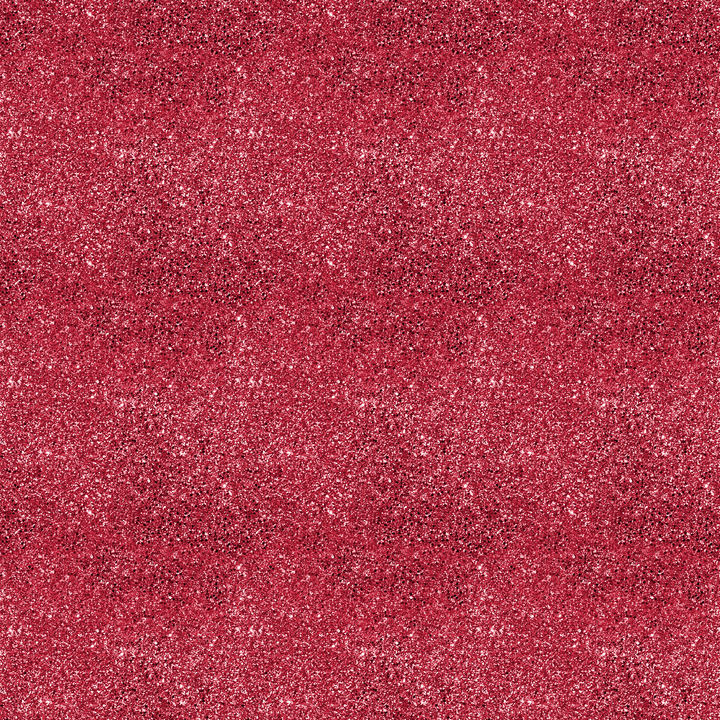 A seamless textured pattern of red and pink glitter, similar to Quick Transfers' EconoGlitter - Red 19.8" x 12", creates a dazzling and lively background ideal for cheer uniforms. The particles of Glitter Heat Transfer Vinyl differ in size, producing an effect of glimmering light across the surface.