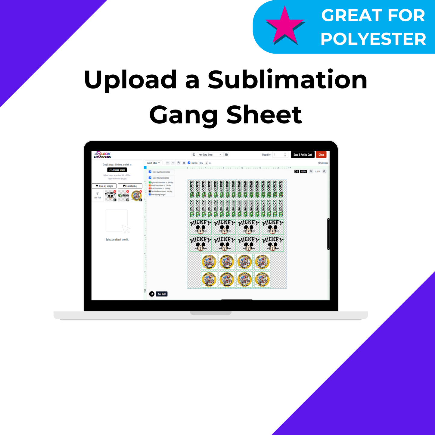 Upload Your Own Gang Sheet (Sublimation)