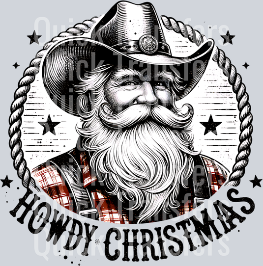 HOWDY CHRISTMAS SANTA PNG