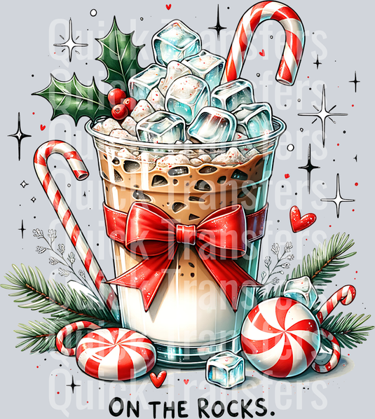 ON THE ROCKS CHRISTMAS COFFEE DRINK