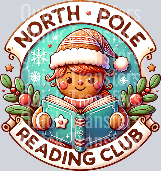 NORTH POLE READING CLUB GINGERBREAD GIRL