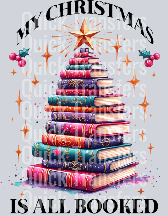 MY CHRISTMAS IS ALL BOOKED PNG
