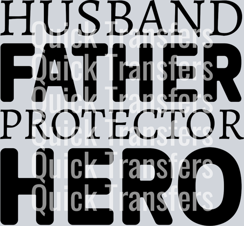 CRSV0053 - 8 husband father protector hero