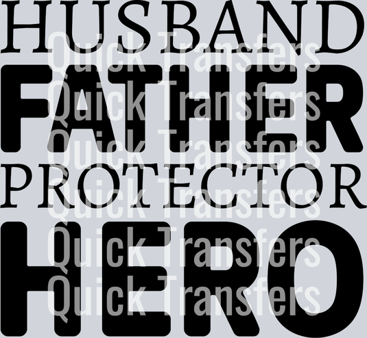 CRSV0053 - 8 husband father protector hero