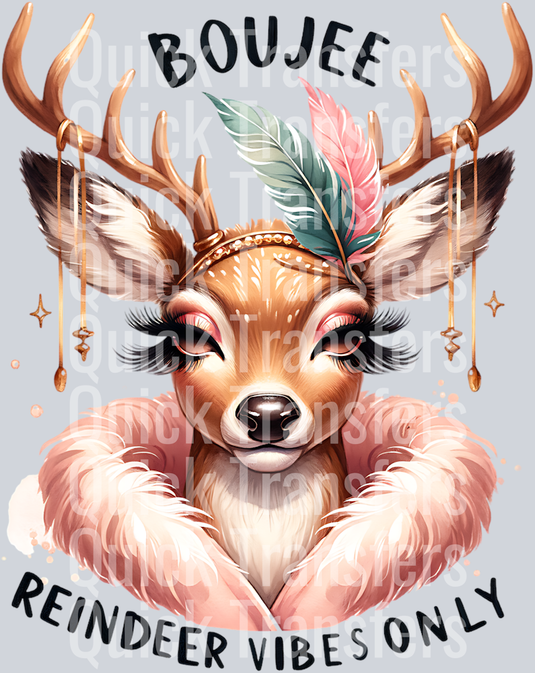 BOUJEE REINDEER VIBES ONLY PNG 2