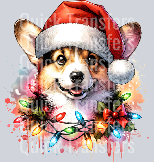 CORGI SANTA HAT