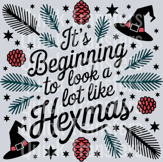 ITS BEGINNING TO LOOK A LOT LIKE HEXMAS DOODLE DESIGN