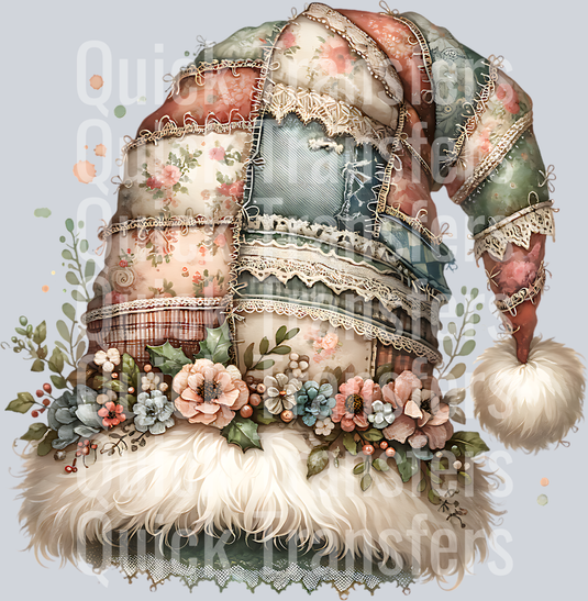 PATCHWORK SANTA HAT