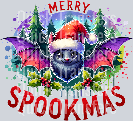 MERRY SPOOKMAS BAT 2 PNG