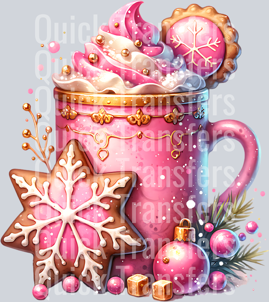 HOT CHOCOLATE PINK CLIPART