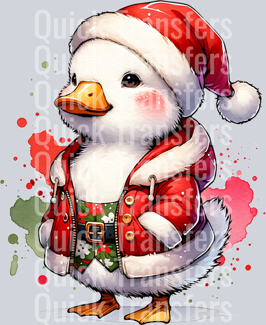 CHRISTMAS GOOSE CLIPART