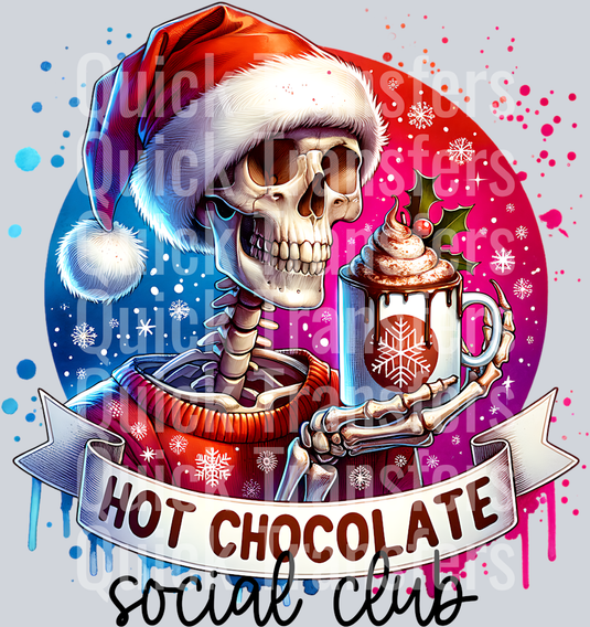 HOT CHOCOLATE SOCIAL CLUB SKELETON PNG