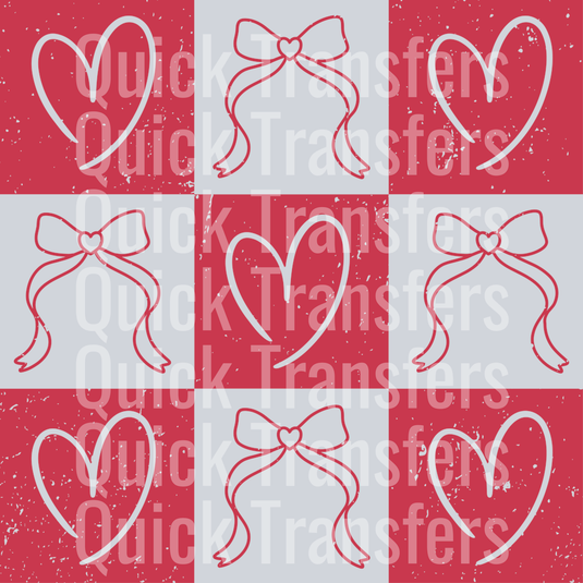 heart coquette checkered