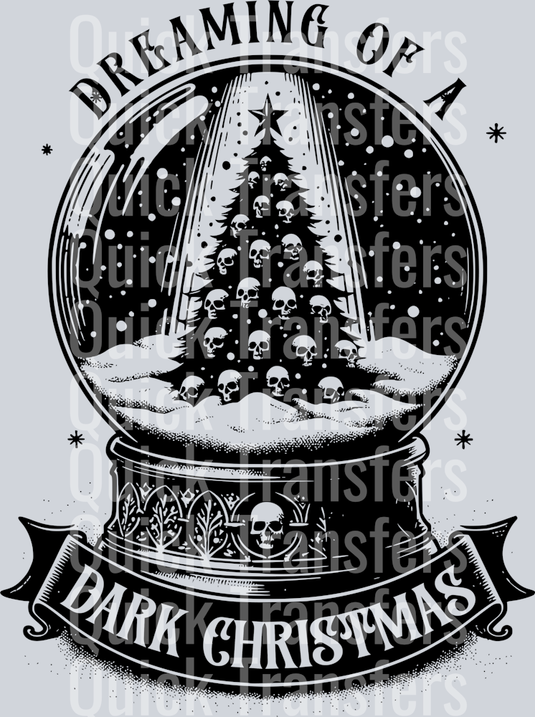 DREAMING OF A DARK CHRISTMAS BLACK DESIGN