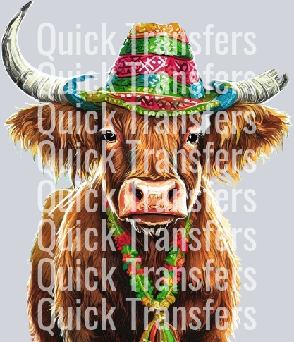 Cinco De Mayo Highland Cow Sublimation (6).png