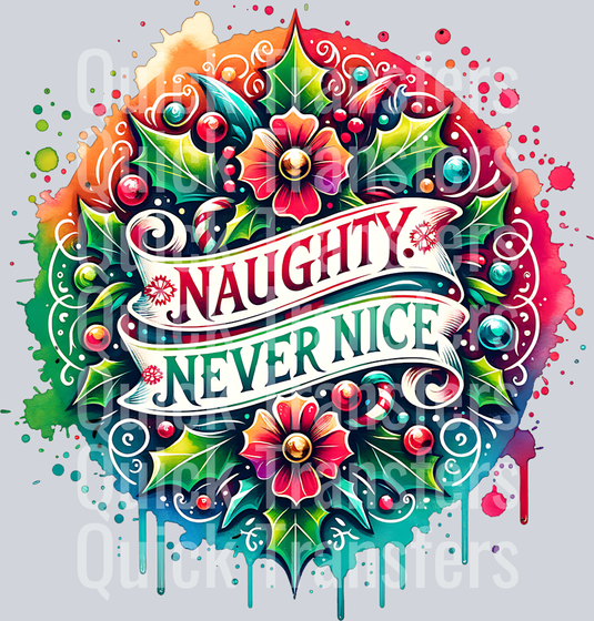 NAUGHTY NEVER NICE PNG