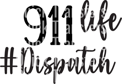 The Ready to Press Transfer - Dispatcher 911 by Quick Transfers features a bold 