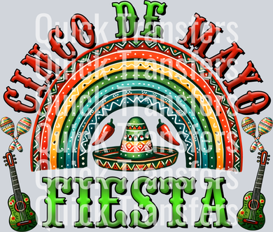 Stunning Vibrant Floral Dreamscape DTF Art Transfer by Quick Transfers—featuring festive florals and vivid colors, perfect for crafting eye-catching ready to press designs that embody the spirit of lively Mexican celebrations.
