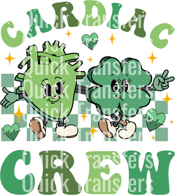 Cartoon heart and brain with smiling faces and limbs, surrounded by green hearts and orange stars, appear cheerful. Text: 