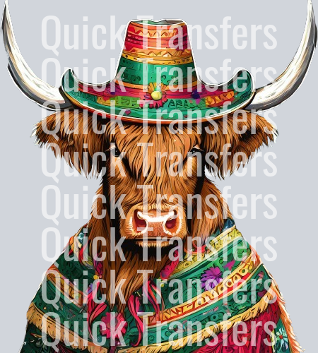 Cinco De Mayo Highland Cow Sublimation (14).png