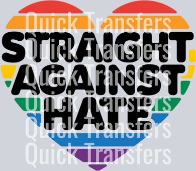 A heart with rainbow stripes features bold black text reading 