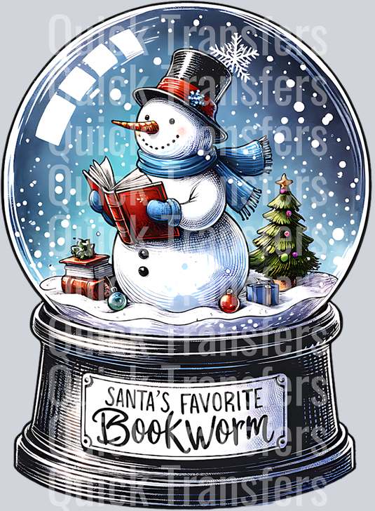 SANTAS FAVORITE BOOKWORM SNOWMAN IN SNOW GLOBE PNG 3.33.23 PM