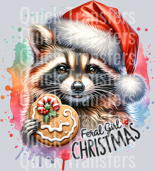 FERAL GIRL CHRISTMAS PNG