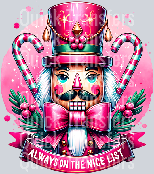 ALWAYS ON THE NICE LIST PNG