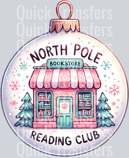 NORTH POLE READING CLUB ORNAMENT