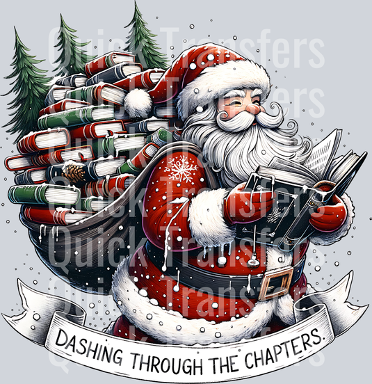 DASHING THROUGH THE CHAPTERS SANTA
