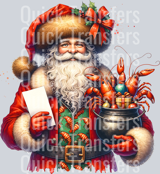 SANTA WITH CRAWFISH