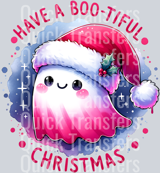 HAVE A BOOTIFUL CHRISTMAS CUTE GHOST